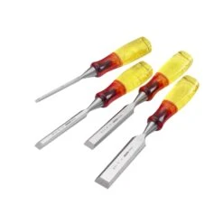 IRWIN M373 Bevel Edge Chisel Splitproof Handle Set, 4 Piece