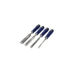 IRWIN M444 Bevel Edge Chisel Blue Chip Handle Set, 4 Piece