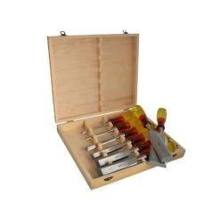 IRWIN M373 Bevel Edge Chisel Splitproof Handle Set, 8 Piece
