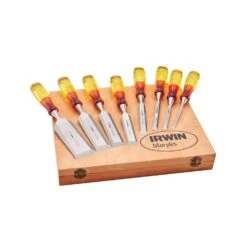 IRWIN XMS23CHISEL8 Marples Splitproof Wood Chisel Set 8 Pieces